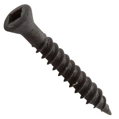 #6 X 2-1/4 TRIM HEAD DRYWALL TEK SCREWS, BLACK - CTN / 3,000